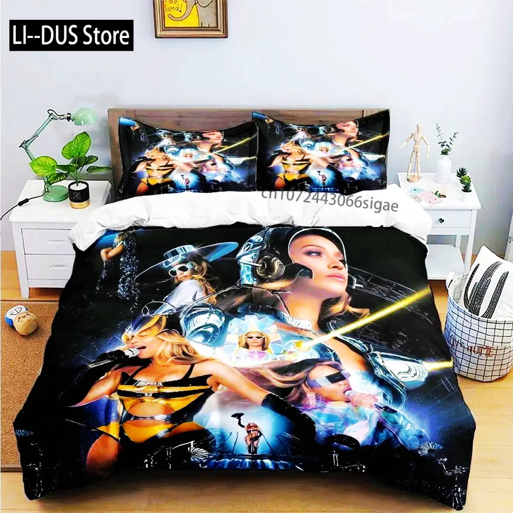 Pop Female Singer B-Beyonce Bedding Set Boys Girls Twin Queen King Size Duvet Cover Pillowcase Bed Boys Adult Home Textileextile