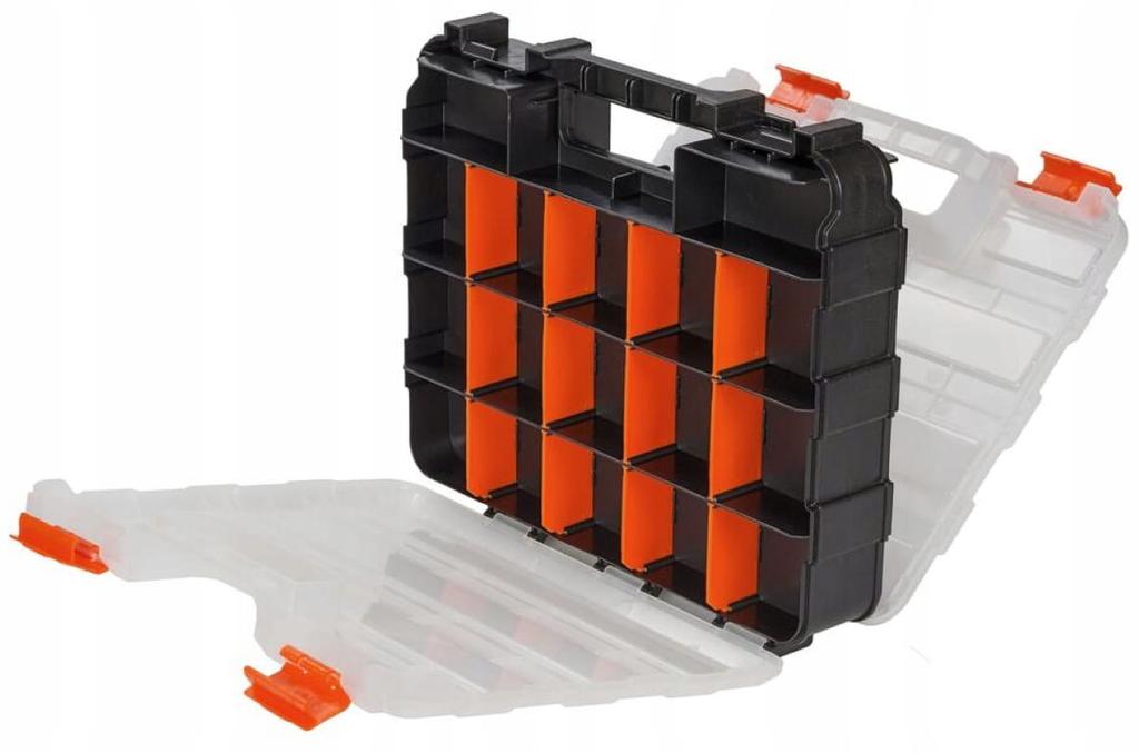 Double-sided workshop organizer with tool holder 32x26 cm