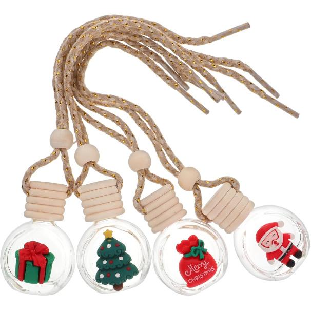 

Mobestech 16 Pcs Car Aromatherapy Pendant Car Air Freshener Christmas Accessories Diffuser Bottles Air Freshener Diffuser Hanging Ornament Essential 1 Count (Pack of 1)