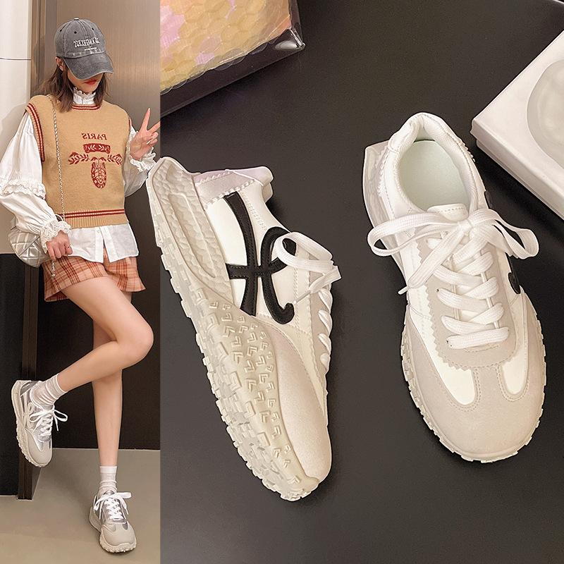 

Platform-soled German training shoes women s 2025 new popular white shoes summer mesh breathable Forrest Gump casual sports net shoes 40