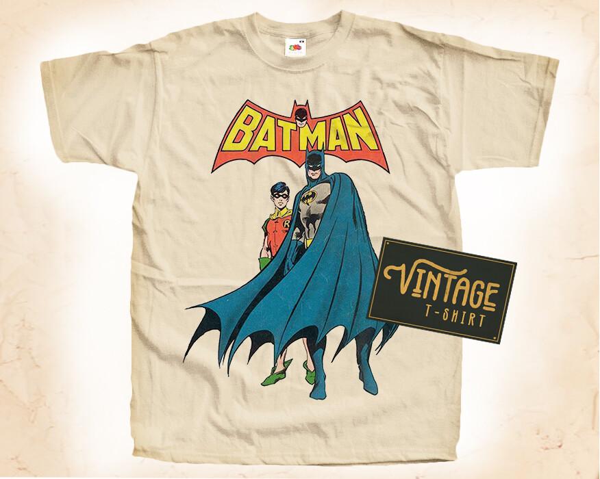 Batman V1 Vintage T Shirt for Men NATURAL S5XL Unisex T-Shirt S