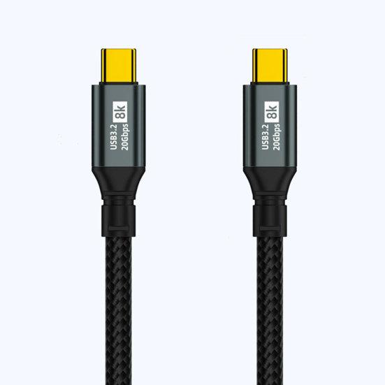 Cavo Doppio Tipo-C Ricarica Rapida PD 100W Uscita Stabile ad Alta Corrente Compatibile HD 8K Cavo di Ricarica per Trasmissione Dati Rapida