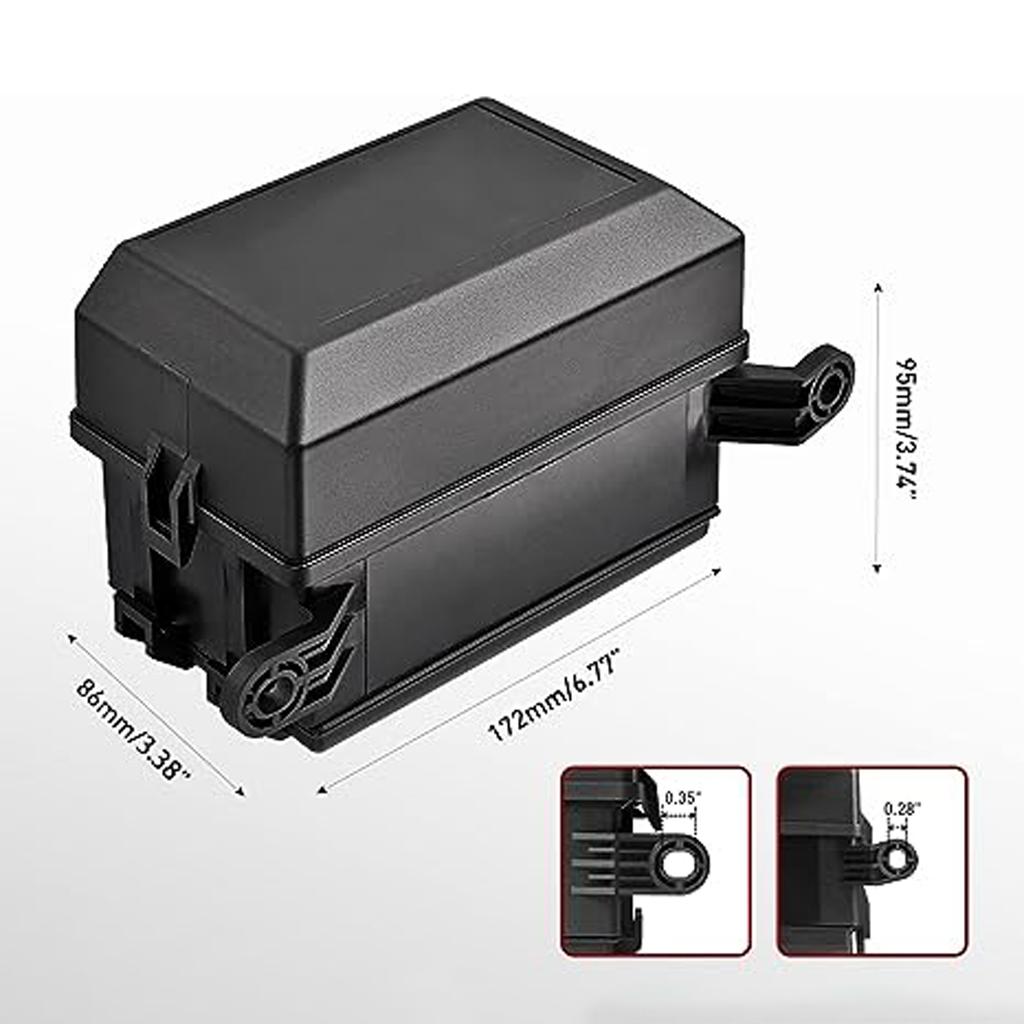 12V Relay Box 6 Slots Relay Block 6 Way ATC/ATO Fuse Relay Box Fuse Block with Relay Universal Waterproof Kit for Car Truck