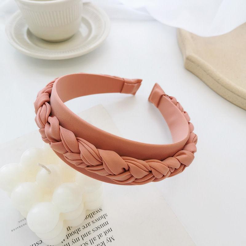 Braided Braid Fashion Headband Edge Hair Solid Color Women Wide Tie Hair Accessories