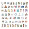 60 Winter-Themed Cute Cartoon Stickers for Journals & Notebooks – DIY Decor PVC Set