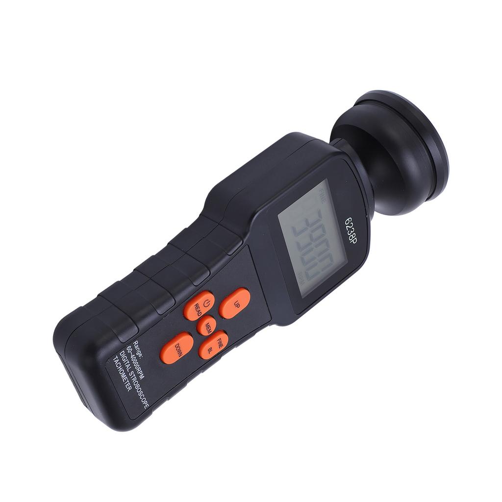 6238P Tragbarer Großer LCD Handheld Digitaler Stroboskop-Blitz Drehzahlmesser Umdrehungszähler