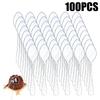 Clear Mini Spoons for Desserts Small Plastic Tasting Spoon Disposable Spoons Tiny Plastic Serving Utensils For Party Supplies