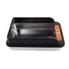 Cat Litter Box Stainless Steel Large Capacity Top Entry Anti Splashing Metal Litter Pan with Leakproof Mat for Pet