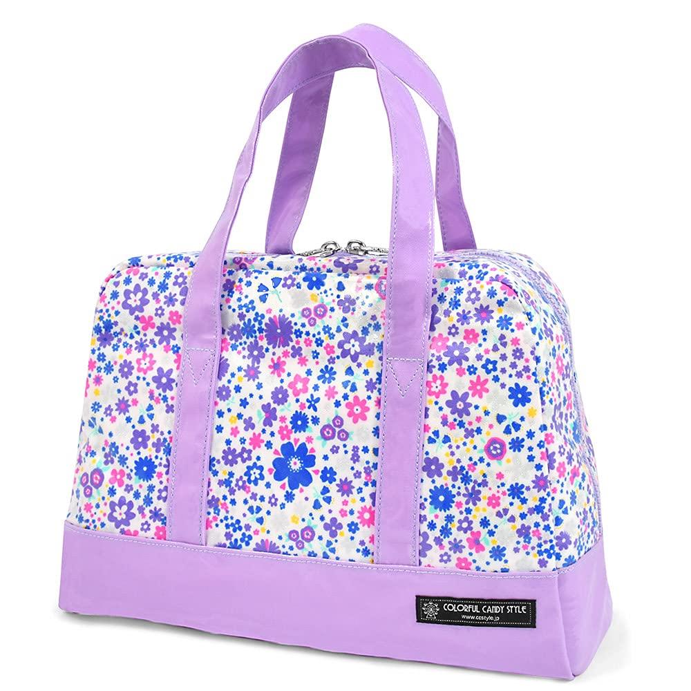 COLORFUL CANDY STYLE Pool Bag for Girls and Water Swimming Airy Shower with Flower Pattern N2909600 Kids, Vinyl, Waterproof, Repellent, Bag,