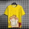 3D Digital Printed T-shirt for Men's and Women's Casual Round Neck