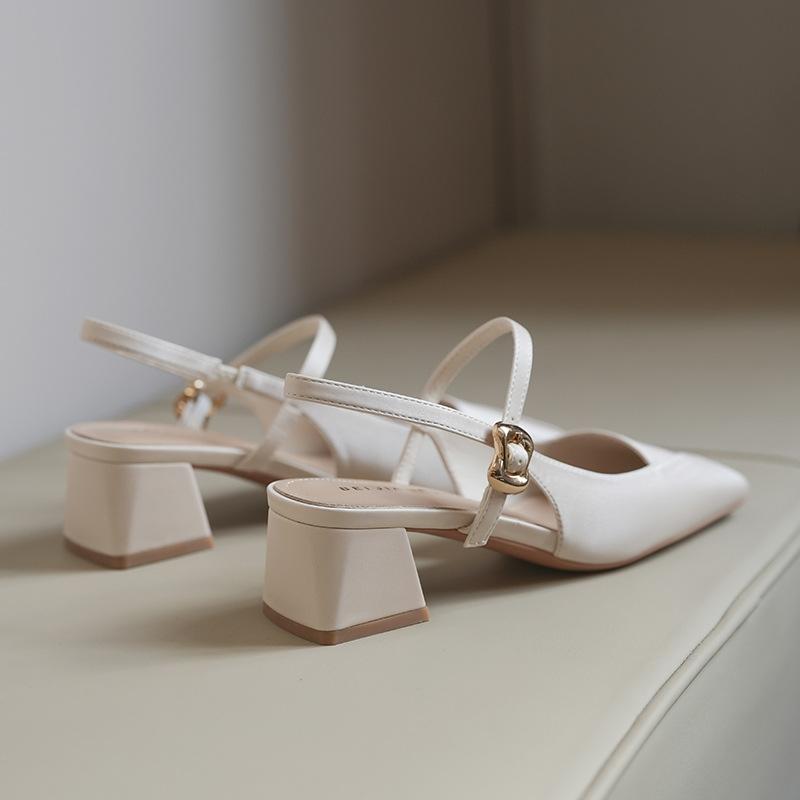 

Однословные босоножки на высоком каблуке, на толстом каблуке, для вечеринок, танцев, свадебные туфли 34 грязно-белый