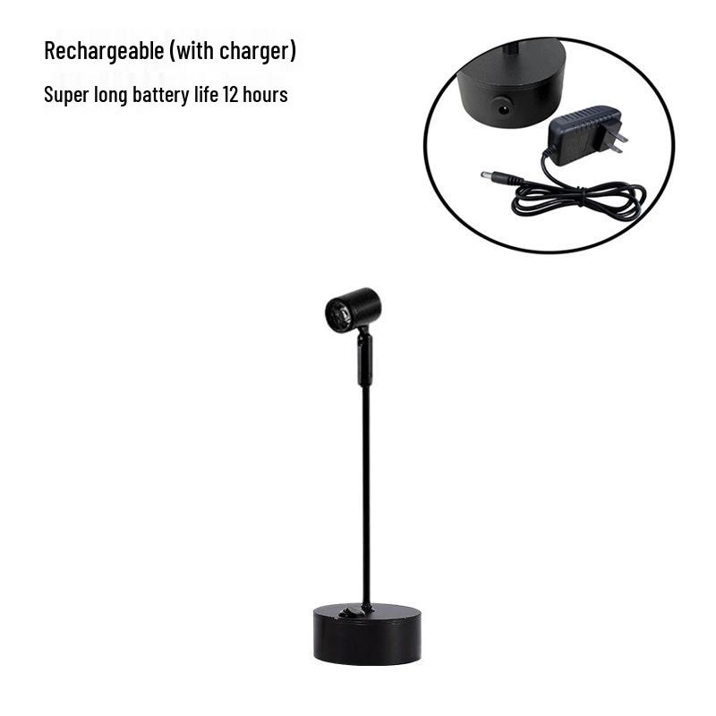 LED Batteriebetriebener Schmuckstrahler für Straßenstände und Schreibtische - Kabelloses Laden