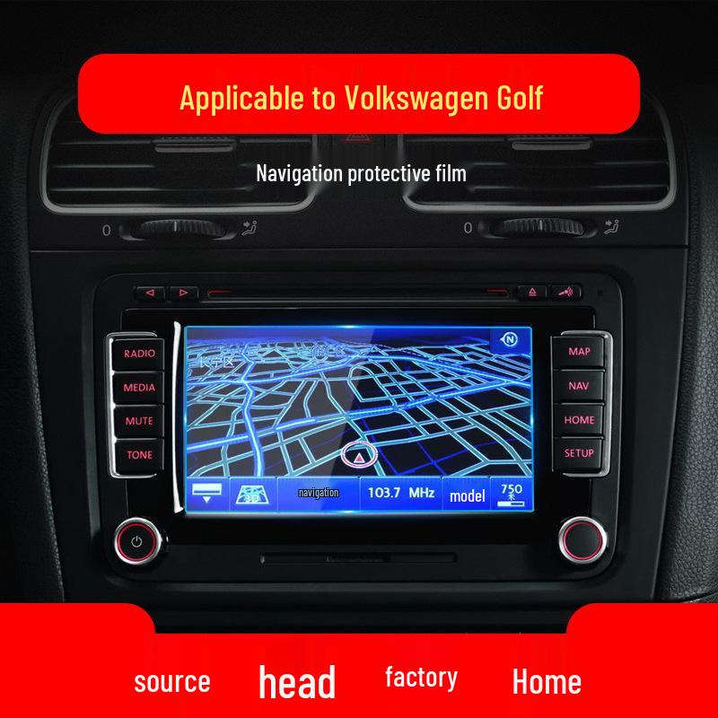 VW Golf 8 Navigation Tempered Film: Fits 25 Models, 7" Touchscreen Protector