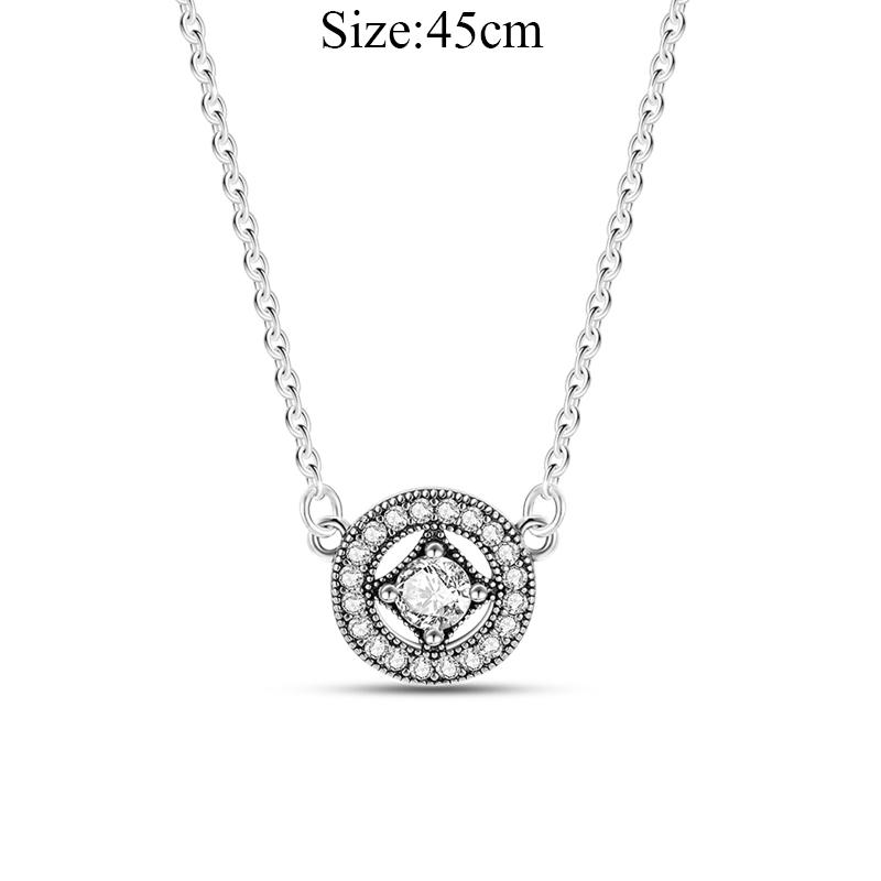 New 925 Sterling Silver Fashion Chunky Infinity Knot Pendant Necklace Snake Chain Collar O Pendant T Bar Necklace For Women Gift
