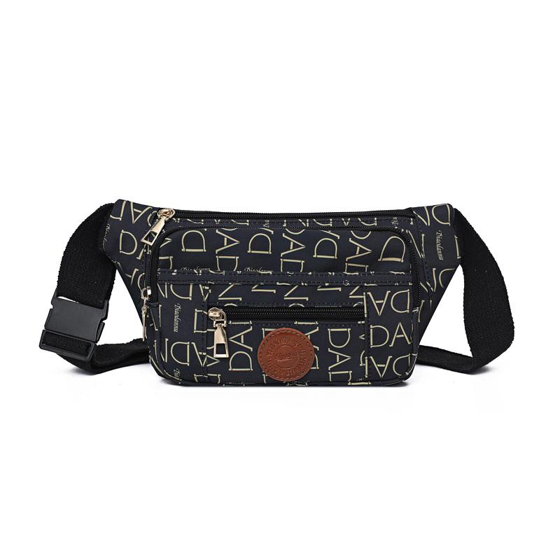 

Модная поясная сумка, застежка-молния, подходит для активного отдыха, спортивная сумка кроссбоди, повседневная наплечная сумка, многослойная c