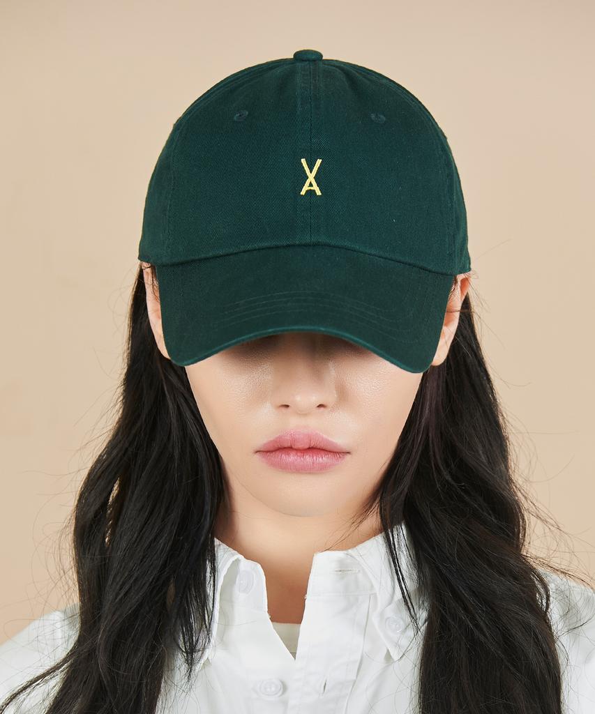 Bajal Logo Oversized Chino Ball Cap Green