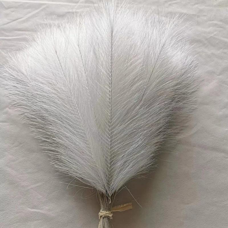 10/30Pcs Fluffy Pampas Grass Artificial Flowers Decoration for Wedding Boho Bouquet Party Home Vase Decor Fake Plant Reed Flower