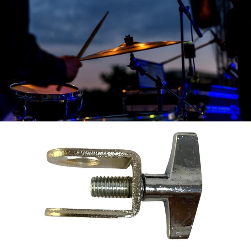Adjustable Bass Drum Bell Clamp Drum Tone Bell Clamp Lock Extension Clip Metal Texture Suitable for Multiple Drum Sizes