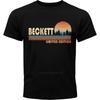 Herren Marke T-Shirt Mode Sommer Unisex T-Shirt Beckett Sonnenuntergang Wald Limitierte Auflage Kurzarm Weiches O-Ausschnitt Oberteil T-Shirts