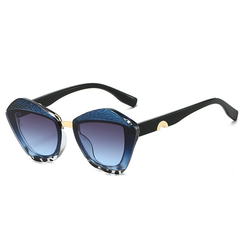 New Style Women'S Fashion Sunglasses Women'S Personality Polygonal Retro Sunglasses Trendy Colorful Sunglasses M6287