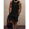 Tank Top and Shorts Set for Men Polyester Athletic Style Multi-Pocket Design Summer