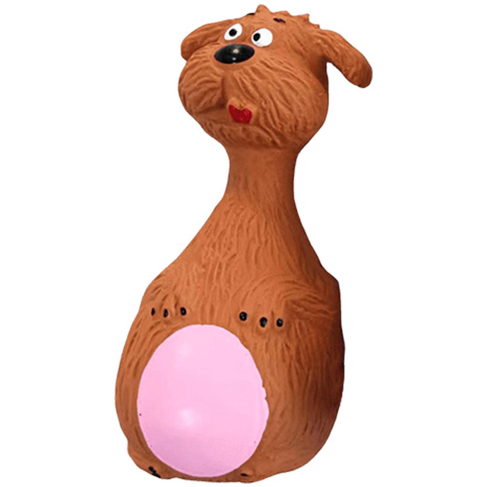 

Dogs Interactive Football Toy Bite-Resistant Sound-Producing Toy Aggressive Chewing Toy Squeaky Football Toy Training Dental Toy коричневый