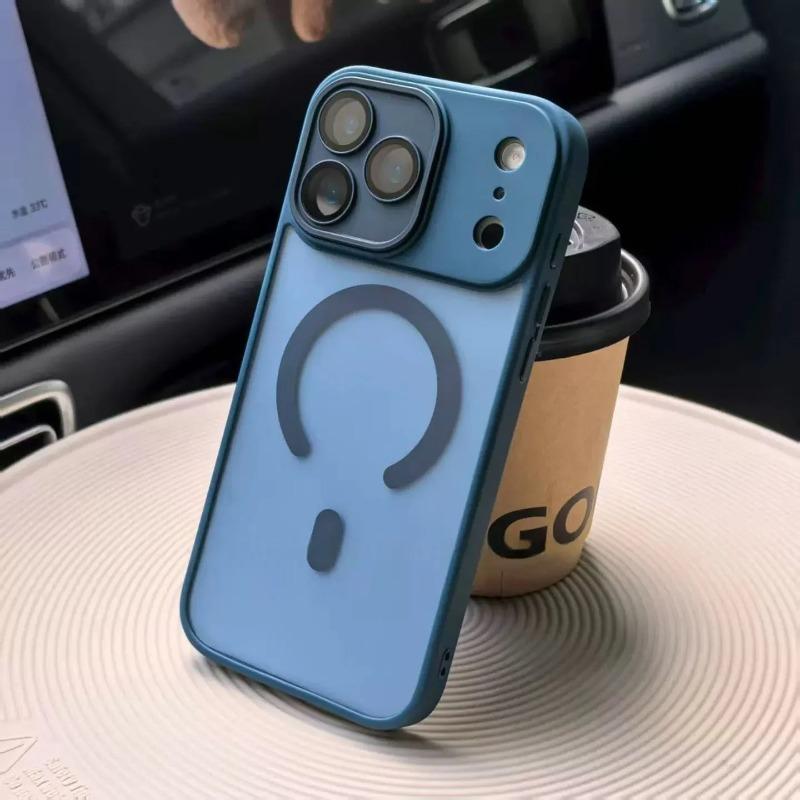 Original Matte Translucent Lens Protect Magsafe Phone Case For iPhone 17 17 Air 17Pro 17 Pro Max Magnetic Wireless Charge Cover
