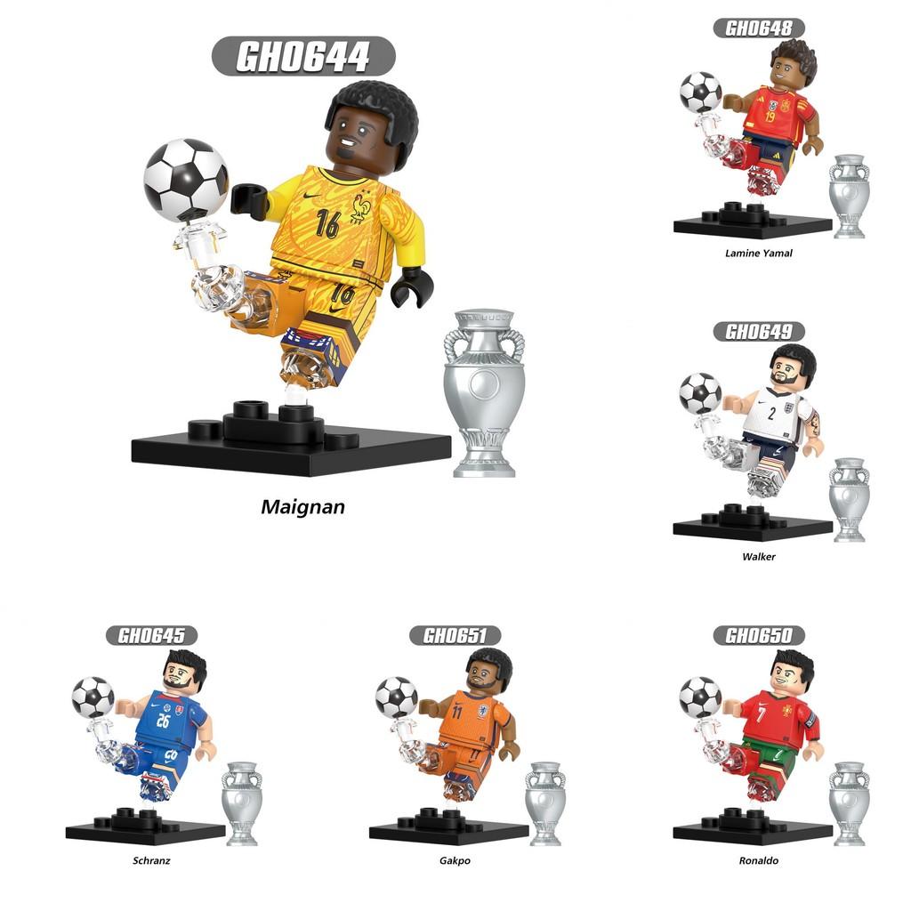 Children Soccer Plastic Building Block Models With Small Particle Blocks Fun For