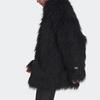 adidas Originals Dreistreifen Pelzjacke Damenjacke Schwarz HG6678