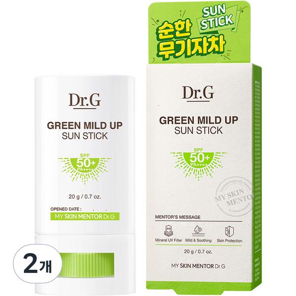 

Dr.G Green Mild Up Sun Stick SPF50+ PA++++, 20г, 2 шт.