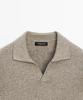 Masimodutti Cotton Blend Knit Polo Neck Sweater