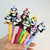 12 Pcs Super Cute National Treasure Panda Neutral Pen Black 0.7mm Student Creative Stationery Back To School Office Supplies Signature Pen