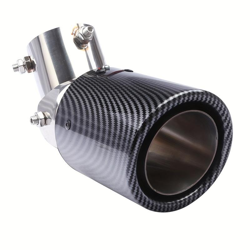Auto-Modifikation Kohlefaser-Endrohr, 63-89mm Edelstahl-Endrohr, verstellbarer Winkel ABS-Kunststoffgehäuse-Endrohr