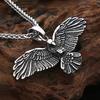 New  316L Stainless Steel Eagle Pendant Necklaces For Men Women Hip Hop Biker Vikings Animal Necklace Party Jewelry Gifts