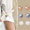 Fixed Clothes Brooch Pin Simulation Pearl Scarf Shawl Clip Buckle Sweater Cufflink Brooch Ladies Jewelry