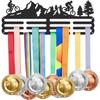 Wall Mounted Medal Holder Display Rack for Sports Awards Cycling Marathon Triathlon Holds Over 60 Medals Athlete Gift