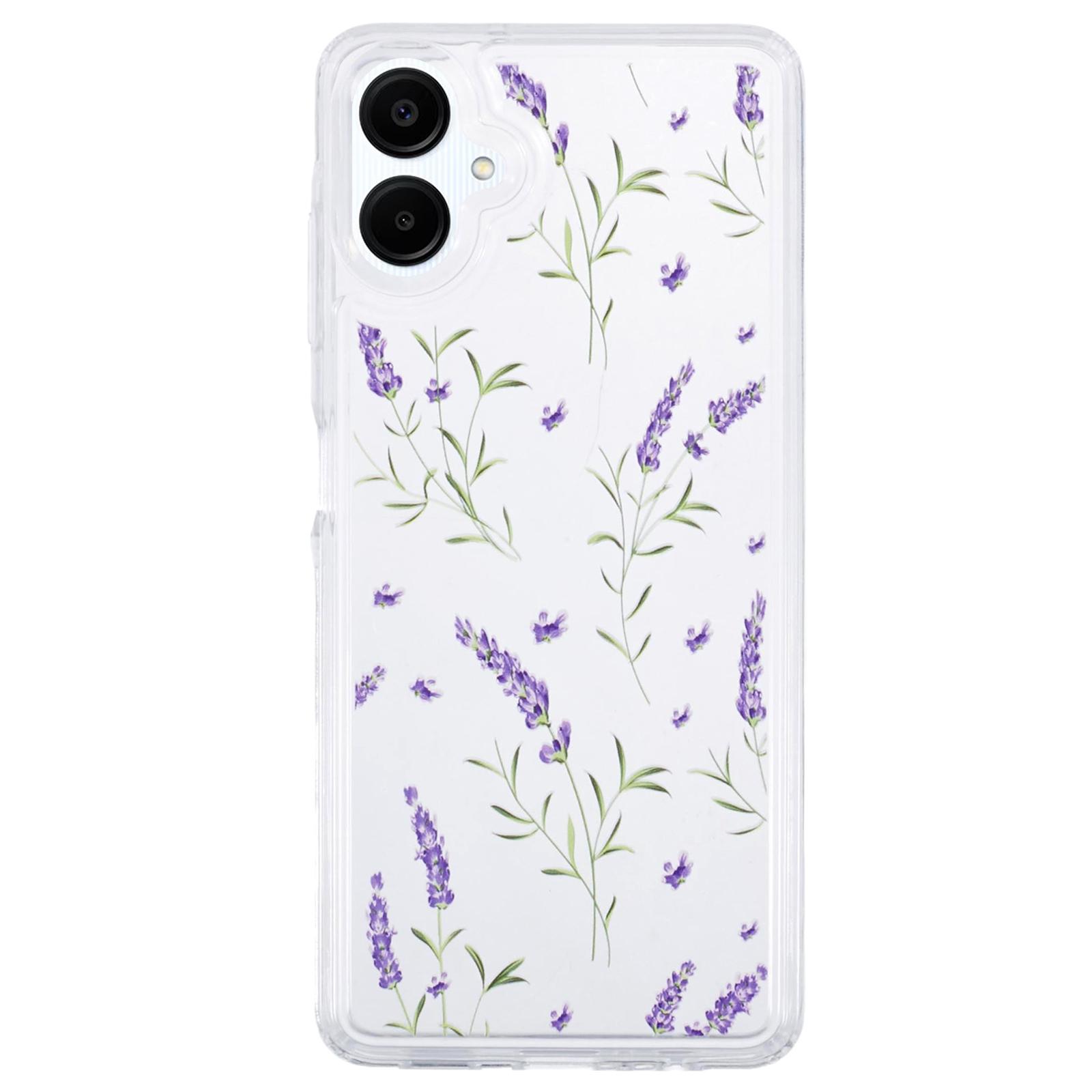 

For Samsung Galaxy A06 4G Case TPU Flower Printing Pattern Air Cushion Design Protective Cover KS5