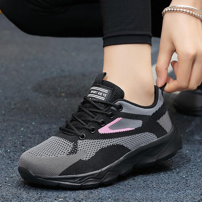 New Adult Women Sneakers Luxury Brand Mesh Breathable Running Sport Shoes Female Casual Flat Shoes 35-42