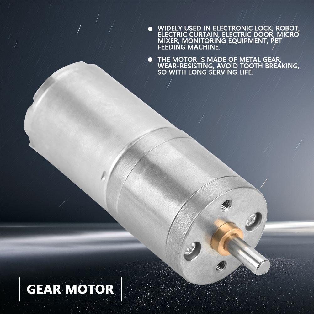 25mm 12V 25GA‑370 Low Speed Metal Gear Motor for Electronic Lock Metal Gear Motor