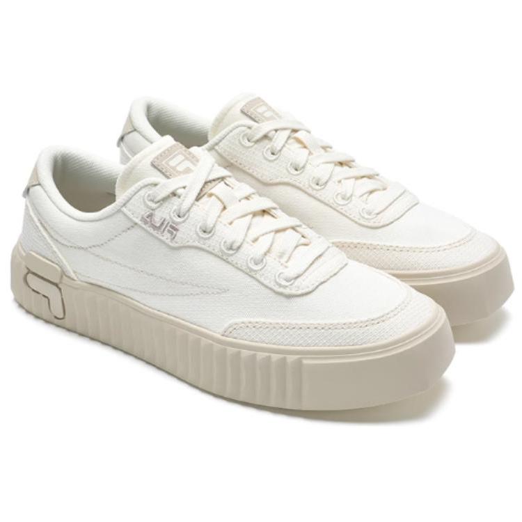 Fila Gear 1S Retro Casual Lightweight Low-Top Canvas Shoes Women Sneaker White F12W432310FMM