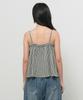 GENERALIDEA Check Frill Sleeveless Top [Black] / Gf2Lts533