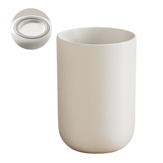Mouthwash Cup Food Grade Student Dormitory Cup Anti-Slip Silicone Base Quick Drain Design Bathroom Cup