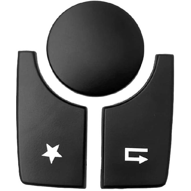 Black Car Console Multimedia Switch Button Cover Trim Sticker Compatible with Mercedes Benz A B Class CLA GLA W176 W246 C117 W117 X156(Model B)