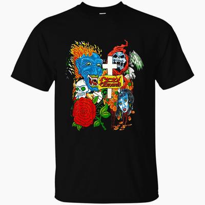 Marca Ozzy Osbourne tatuajes camiseta unisex camiseta reimpresión Tl1086