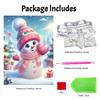 Christmas Pearl Painting Kit Handmade DIY Snowman Holding Heart Winter Holiday Home Decoration Painting