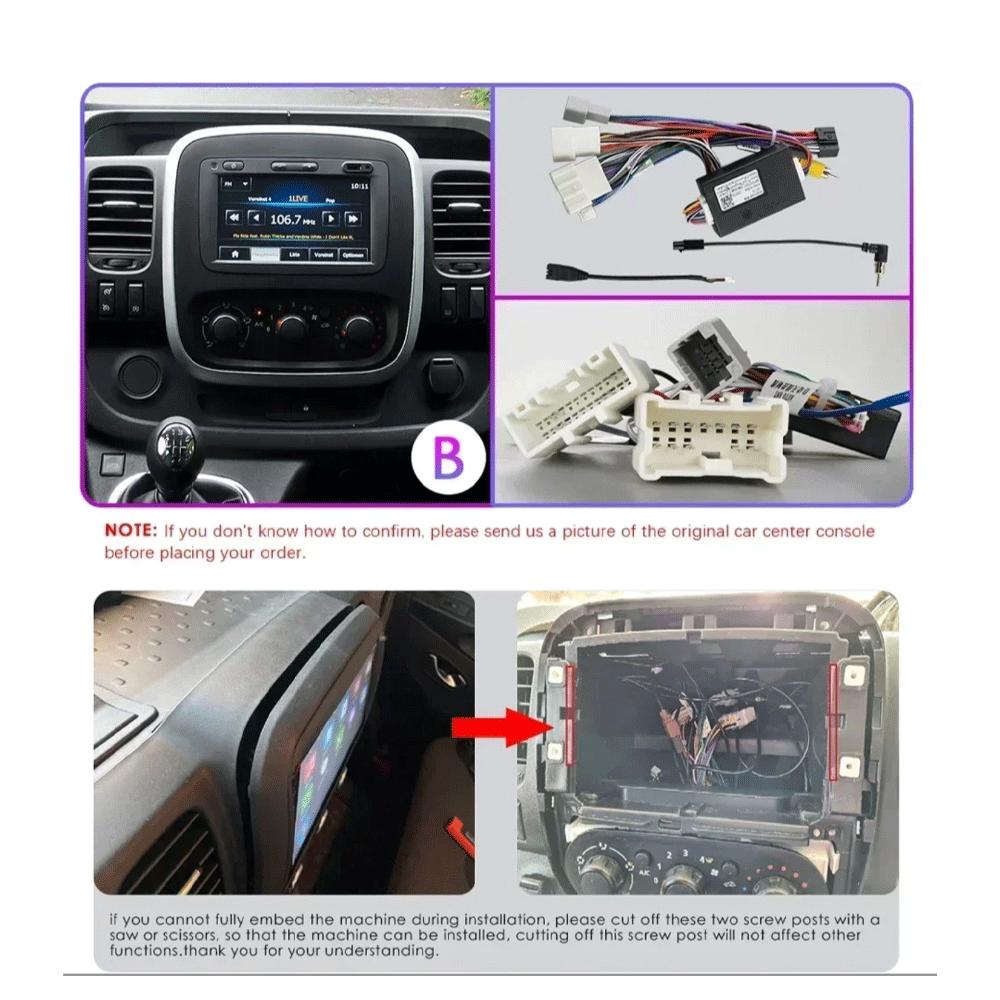 Android 12 Car Radio GPS for Renault Traffic 3 2014 - 2021 Opel Vivaro B 2014 - 2018 Multimedia Video Player Navigation Carplay