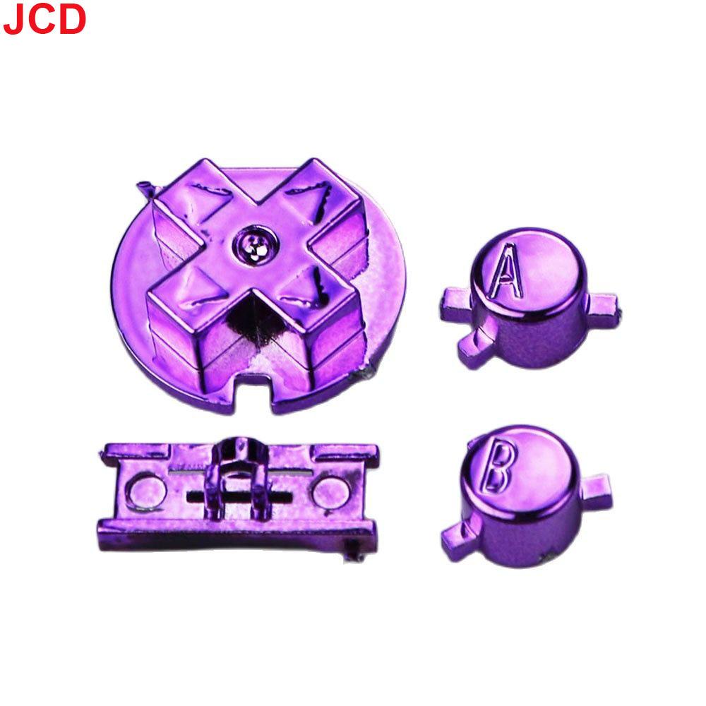 

JCD 1set For Game Boy Electroplating Button Shell For GBC Game replacement Button D-Pad A B Buttons Kit DIY Color фиолетовый