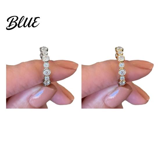 Elegant CZ Bridal Band Round-cut Cubic Zirconia Wedding Ring