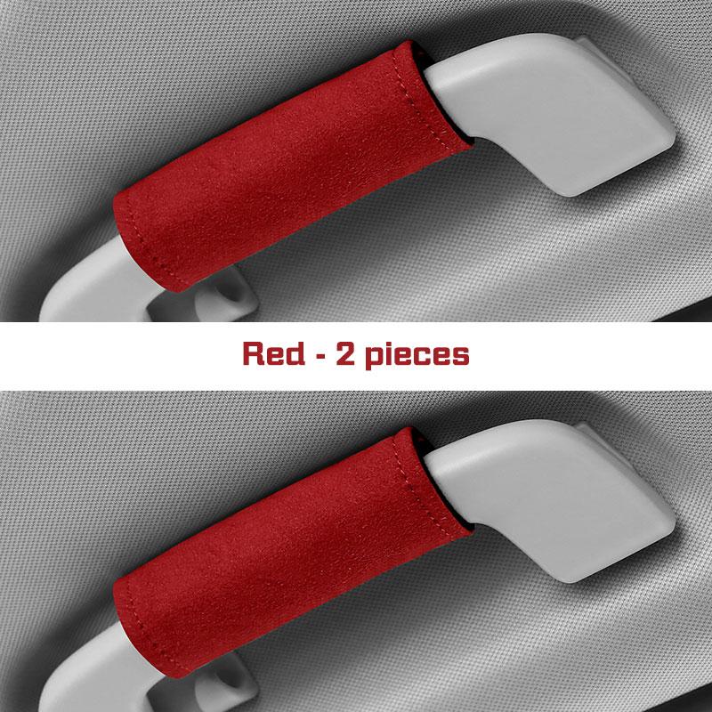 Car Handle Protection Case Suede Cover For BMW E38 E46 F15 E90 E92 E87 G20 G30 1 3 5 7 X1 Car Roof Armrest Inner Door Pull Cover