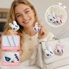 Animal Plush Rabbit Brooch Cute Halloween Key Rings Fashion Fluffy Backpack Pendant  Party Gifts